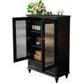 Meuble de rangement gris fonce 40 x 80 x 120 cm