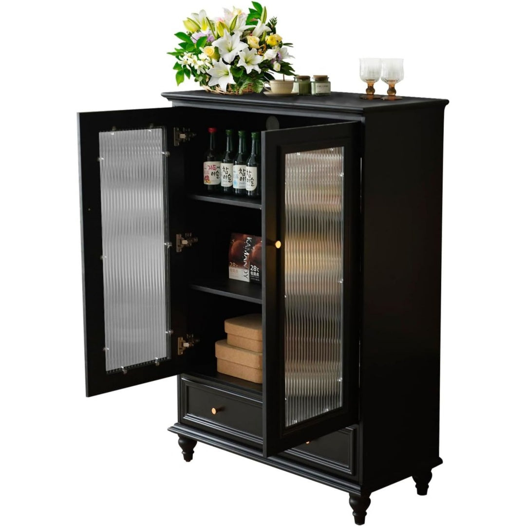 Meuble de rangement gris fonce 40 x 80 x 120 cm