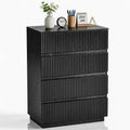 Commode gris fonce 4 tiroirs minimaliste