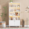 Idee entree, bibliotheque murale gris clair en bois style scandinave