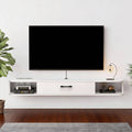 Meuble TV minimaliste en bois massif et contreplaque