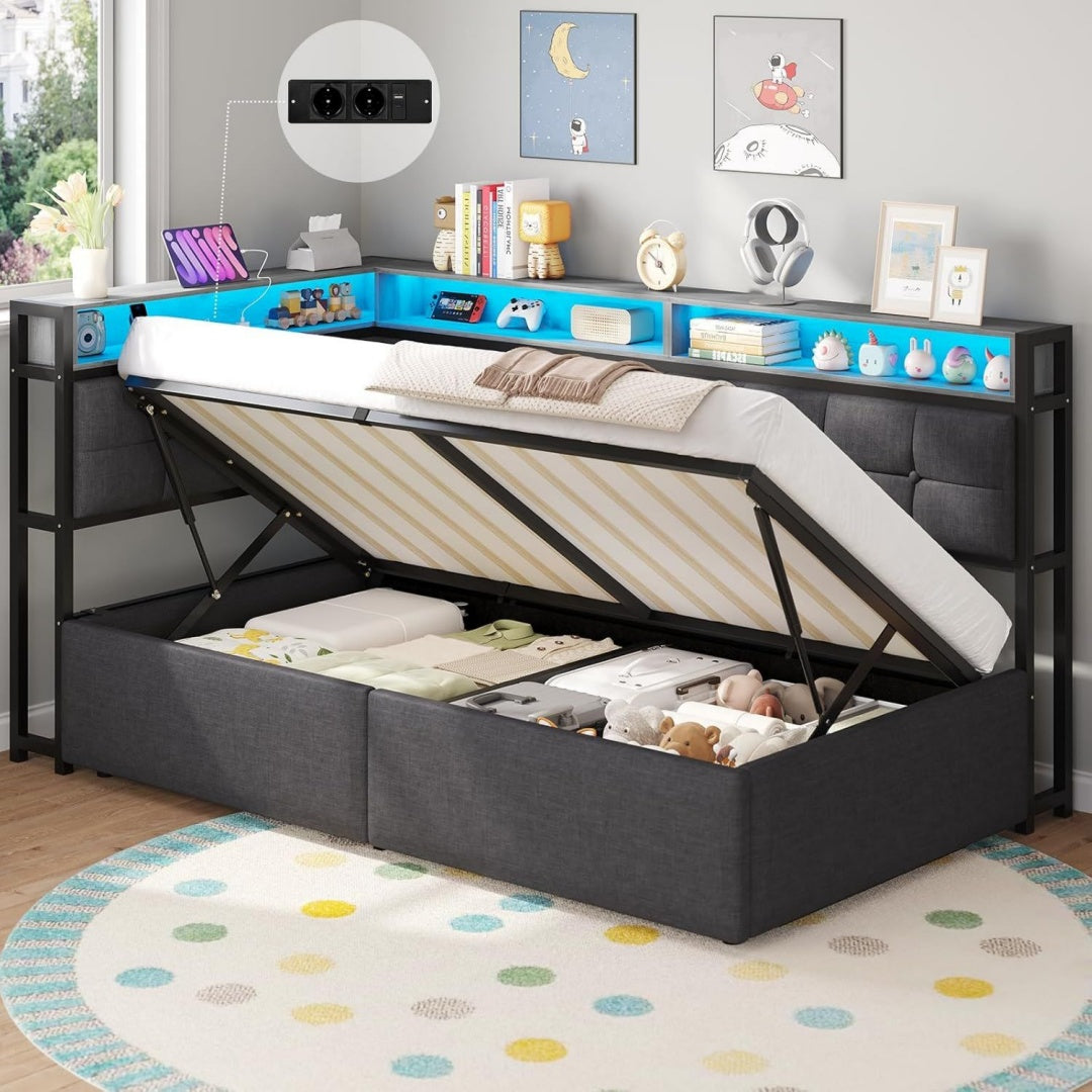 Cadre de lit Grise ideal chambre