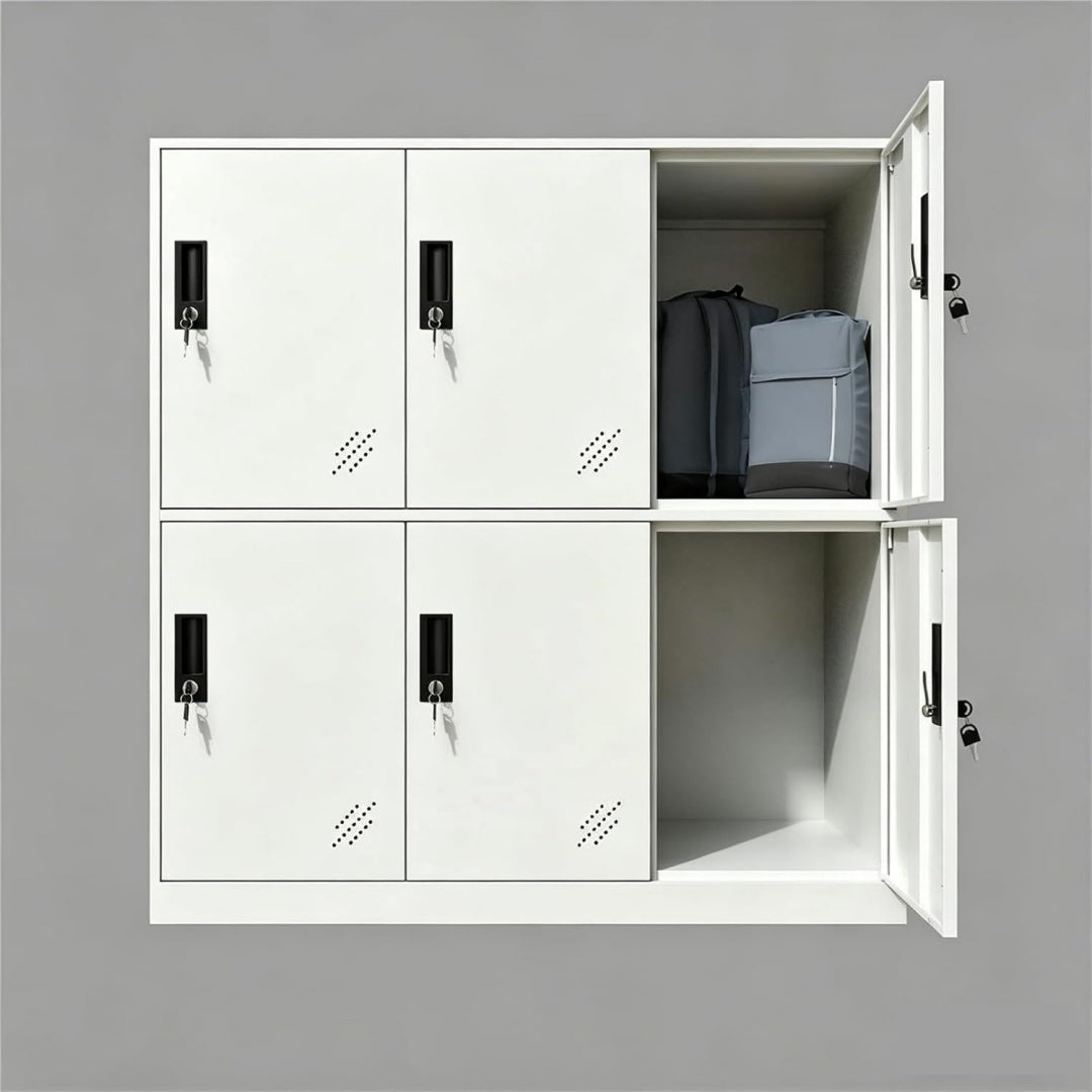 Armoire de rangement gris clair, chambre, espace organise