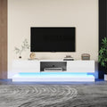 Meuble TV de rangement gris, 160 x 35 x 40,5 cm