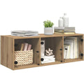 Buffet 3 niches marron en bois pour le salon