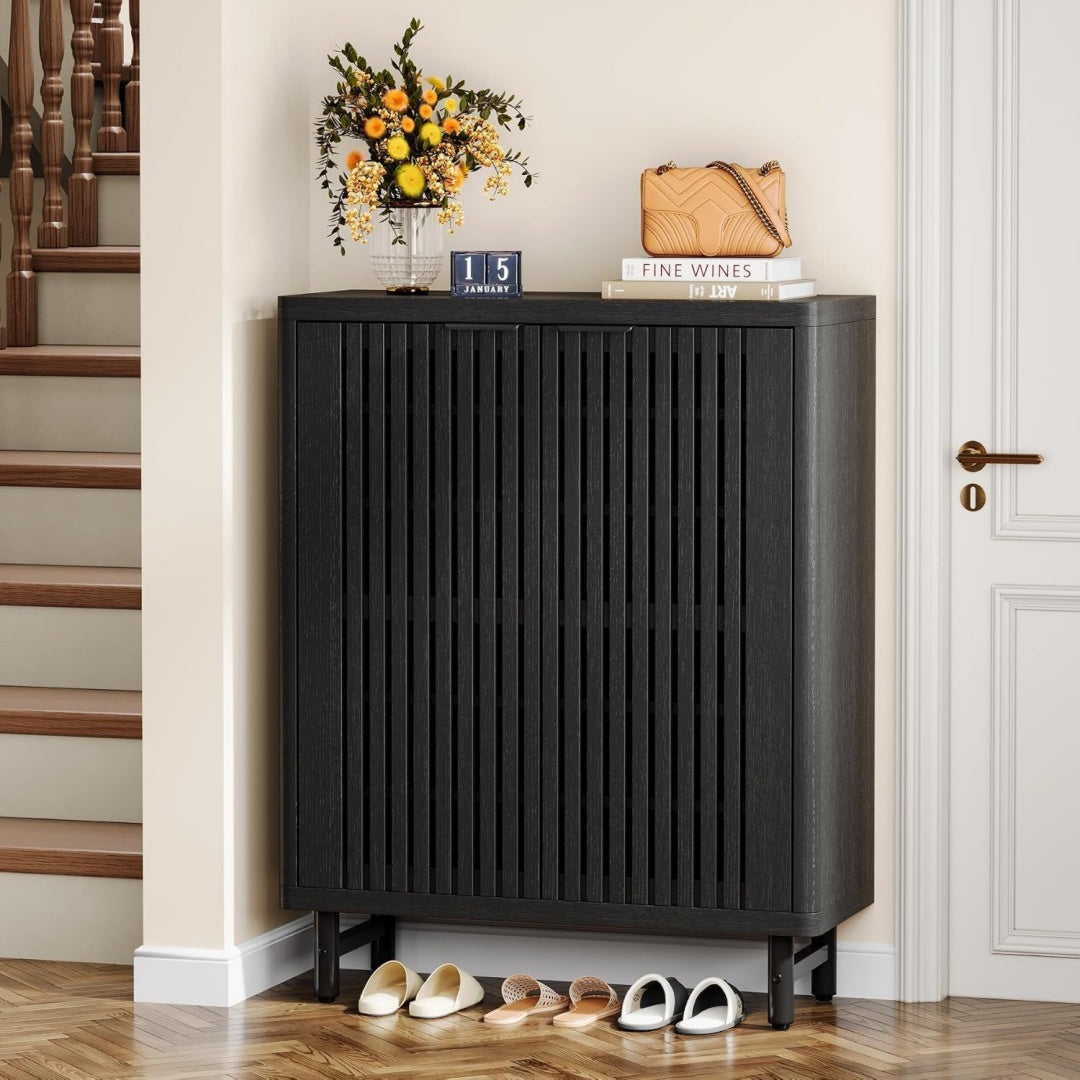Armoire a chaussures gris, rangement elegant