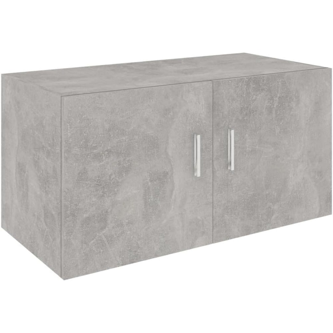 Grise tablette murale 2 portes ambiance glamour