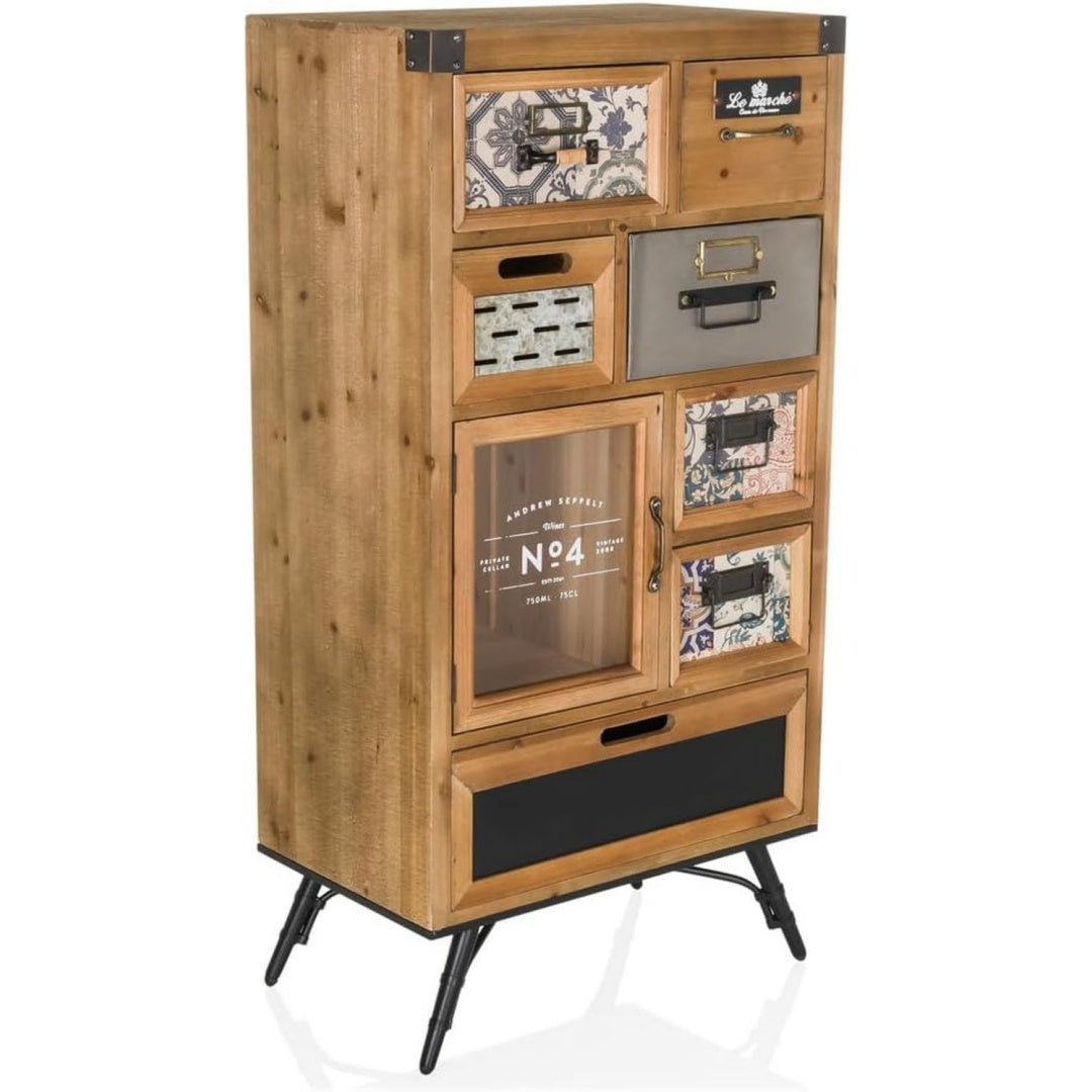 Chiffonnier pour bureau marron industriel