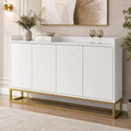 Enfilade gris clair 120 cm, de rangement genereux