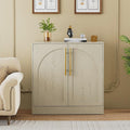 80 x 40 x 78 cm buffet creme effet chene fume