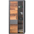 Armoire 20 cm de haut en bois gris fonce