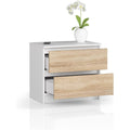 Chiffonnier rangement pratique gris clair moderne