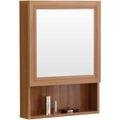 Intemporel, Une armoire miroir marron pour bureau style moderne