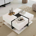 Robuste table basse gris 78 x 78 x 36 cm