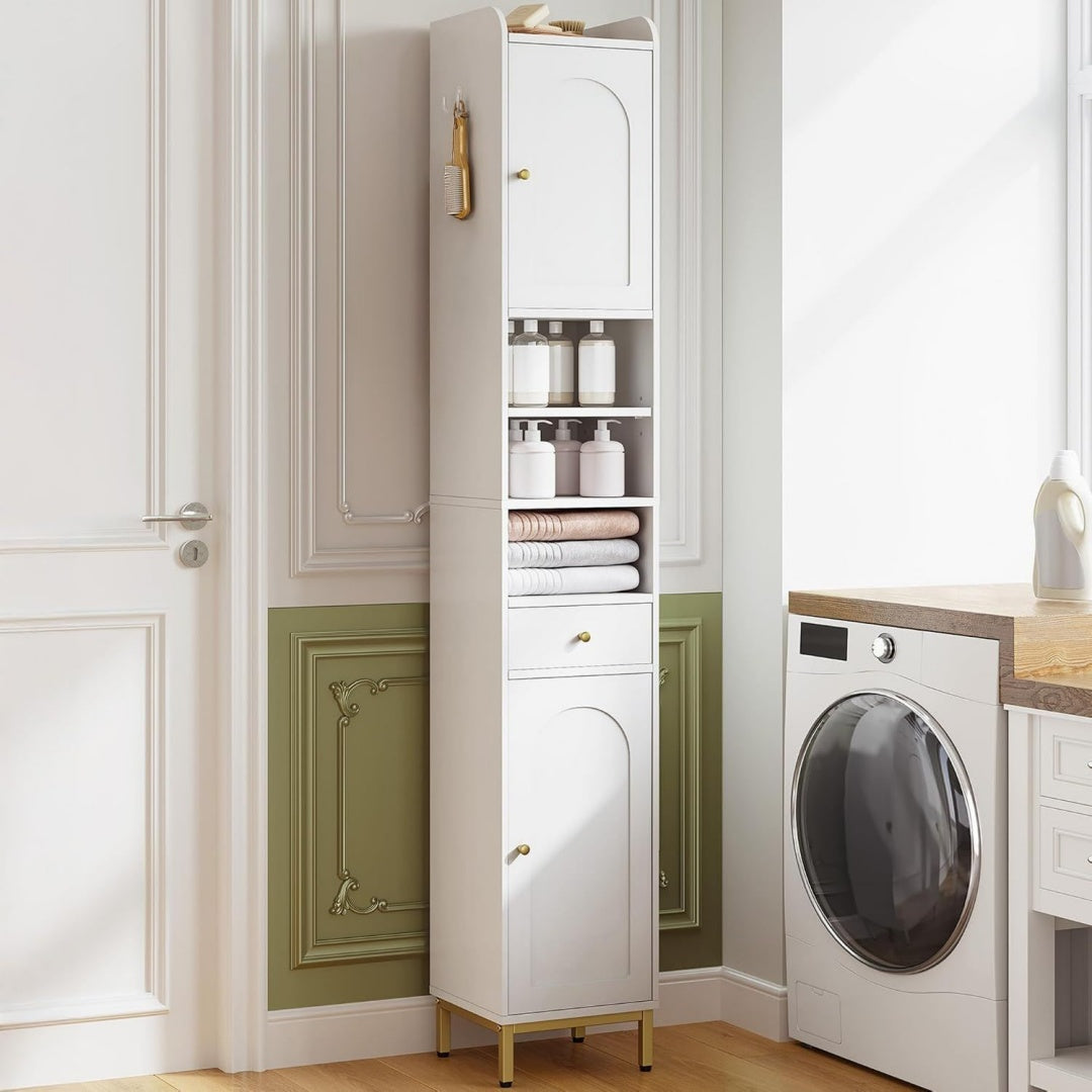 Gris clair colonne de rangement 28 x 28 x 180 cm