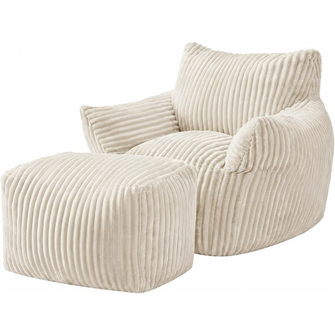 Fauteuil poire pour chambre gris clair moderne