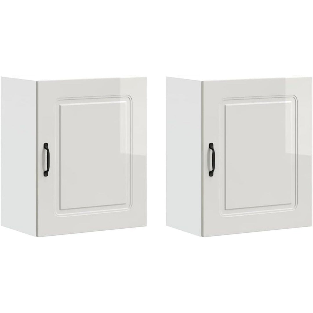 Armoire colonne en hevea, gris clair usage polyvalent