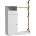 Penderie gris clair en panneau de particules style moderne