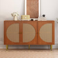 Buffet pieds metalliques marron 129.8 x 40 x 76 cm