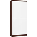 Bibliotheque gris, 35 x 80 x 180 cm allure contemporaine