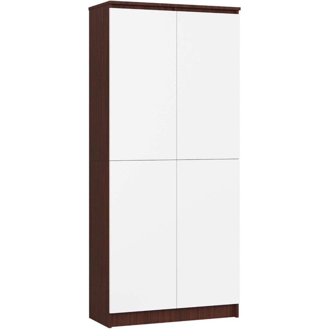 Bibliotheque gris, 35 x 80 x 180 cm allure contemporaine