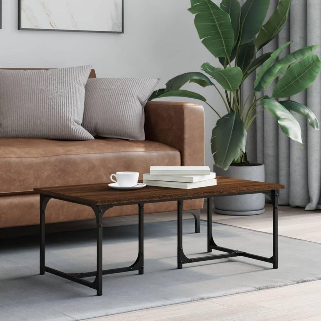 Table basse gris 90 x 50 x 35 cm