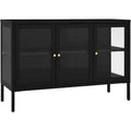Buffet noir finition soignee 105 x 35 x 70 cm