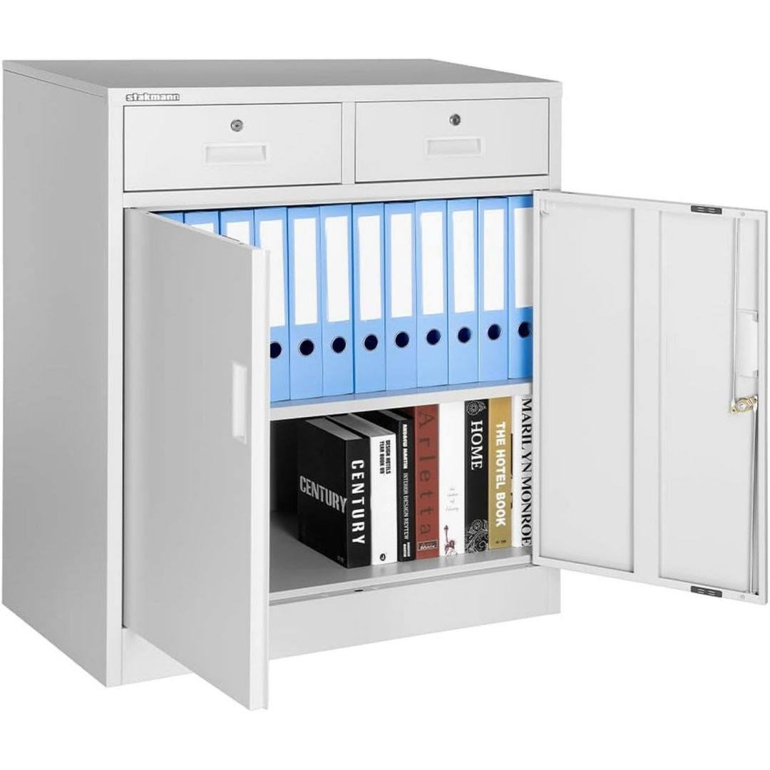 Armoire gris clair etageres reglables